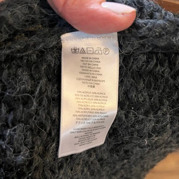 Michael Michael Kors Women’s Acrylic Alpaca Wool Blend Cowl Neck Sweater Large - Picture 6 of 7